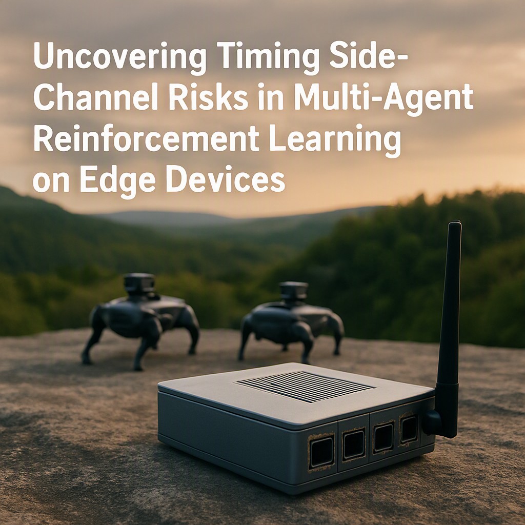 Uncovering Timing Side‑Channel Risks in Multi‑Agent Reinforcement Learning on Edge Devices