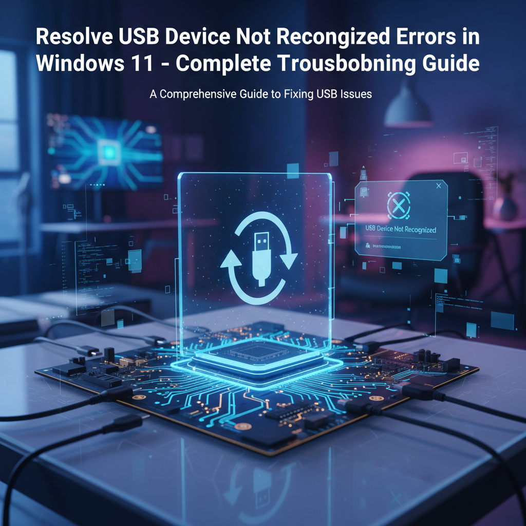 Resolve USB Device Not Recognized Errors in Windows 11 – Complete Troubleshooting Guide