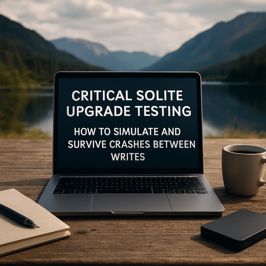 Critical SQLite Upgrade Testing: How to Simulate and Survive Crashes Between Writes