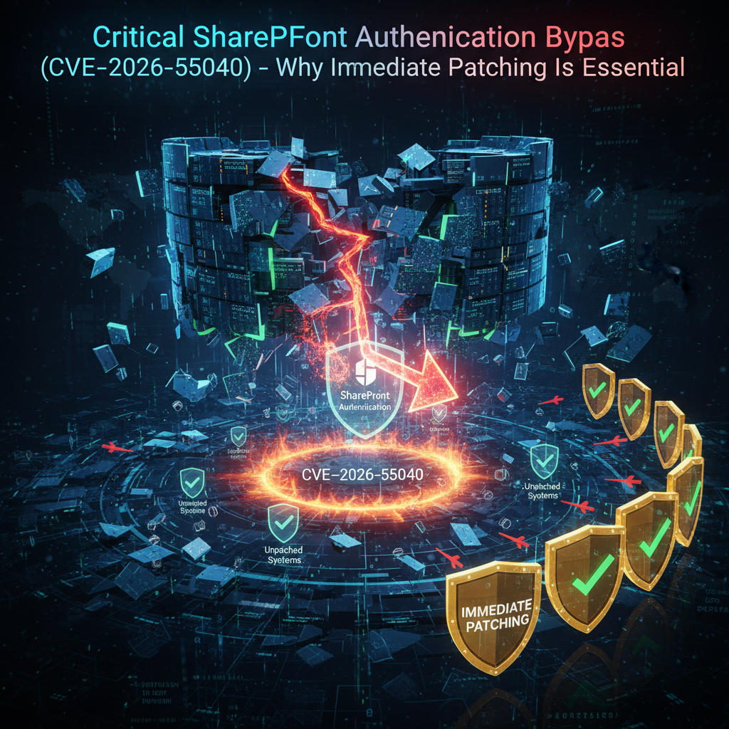 Critical SharePoint Authentication Bypass (CVE‑2026‑55040) – Why Immediate Patching Is Essential