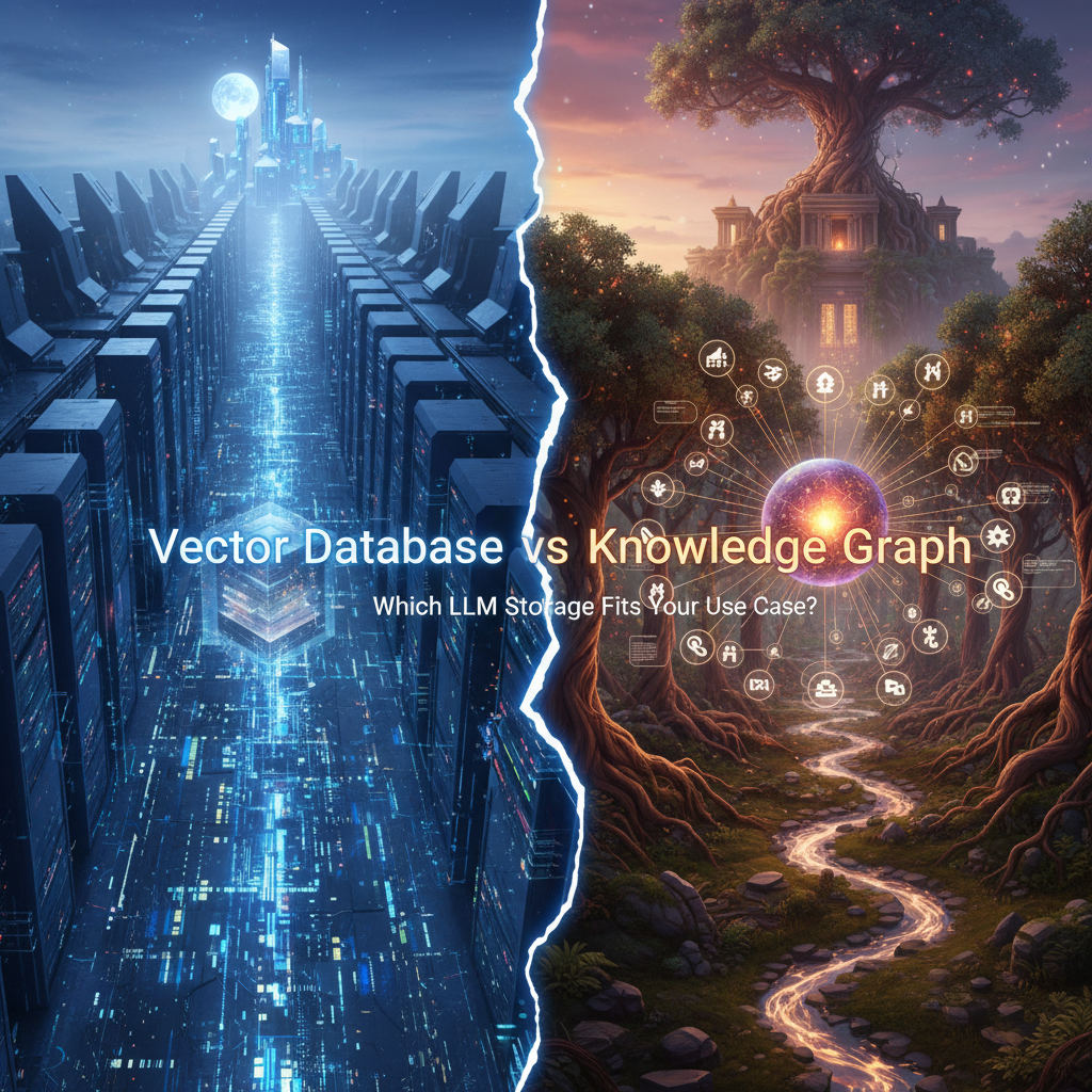 Vector Database vs Knowledge Graph: Which LLM Storage Fits Your Use Case?