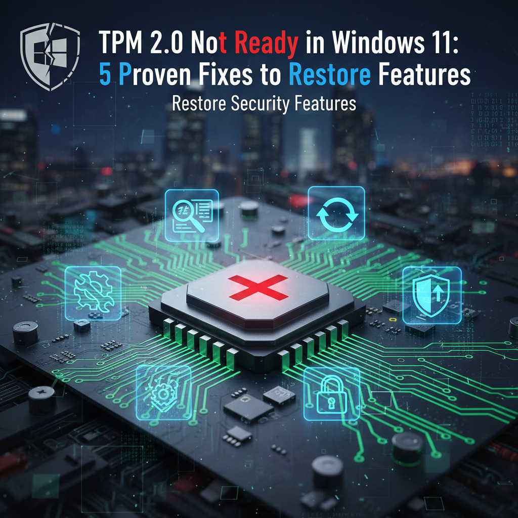 TPM 2.0 Not Ready in Windows 11: 5 Proven Fixes to Restore Security Features