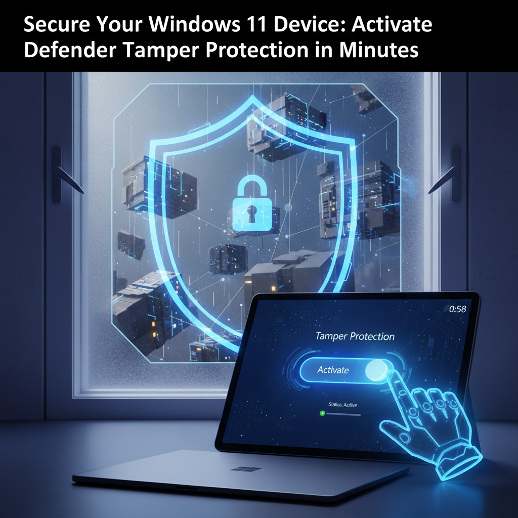 Secure Your Windows 11 Device: Activate Defender Tamper Protection in Minutes