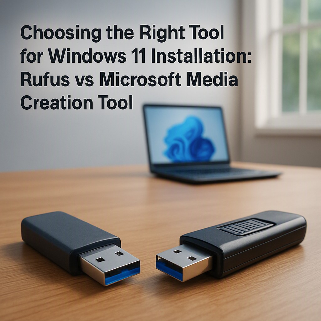 Choosing the Right Tool for Windows 11 Installation: Rufus vs Microsoft Media Creation Tool