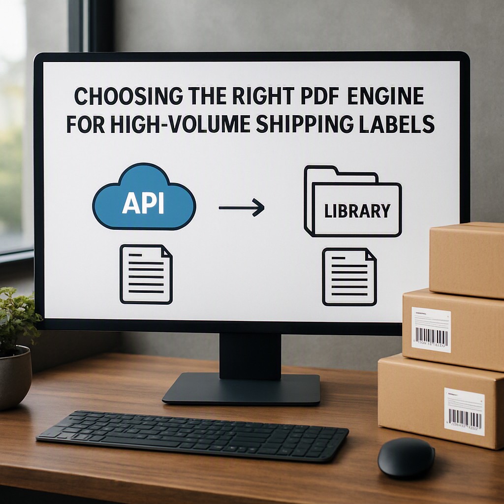 Choosing the Right PDF Engine for High‑Volume Shipping Labels: API vs. Local Library