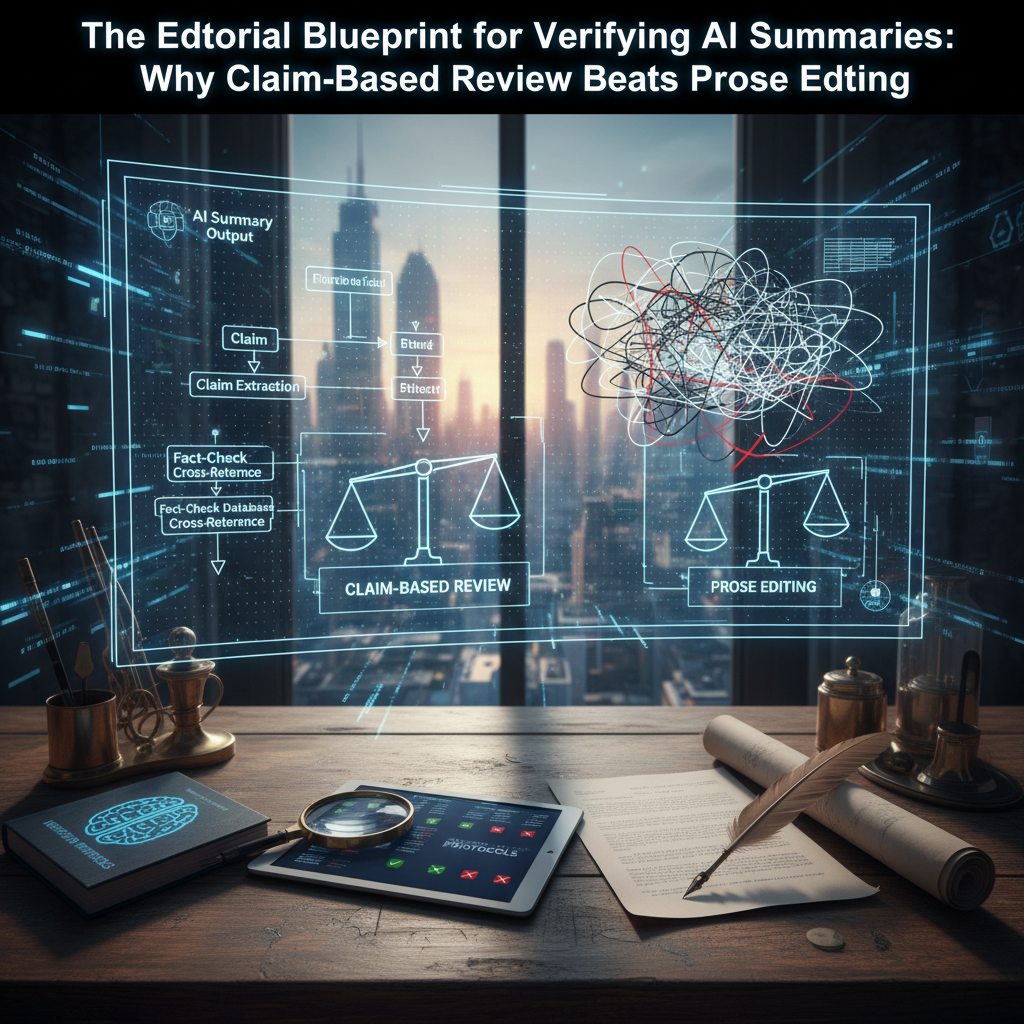 The Editorial Blueprint for Verifying AI Summaries: Why Claim-Based Review Beats Prose Editing