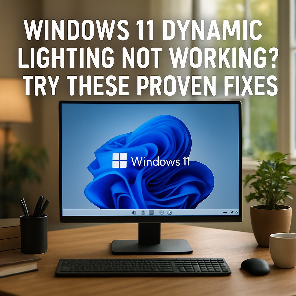 Windows 11 Dynamic Lighting Not Working? Try These Proven Fixes