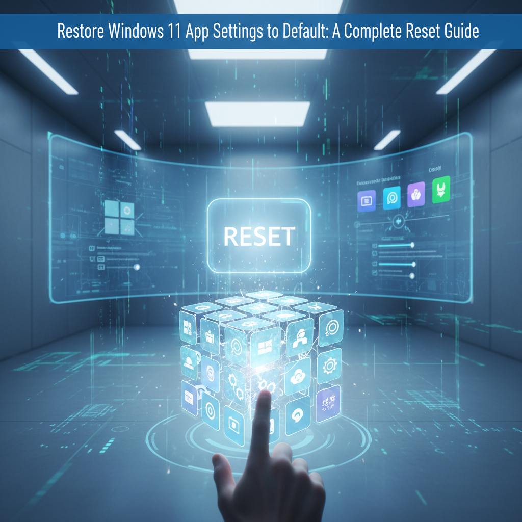Restore Windows 11 App Settings to Default: A Complete Reset Guide