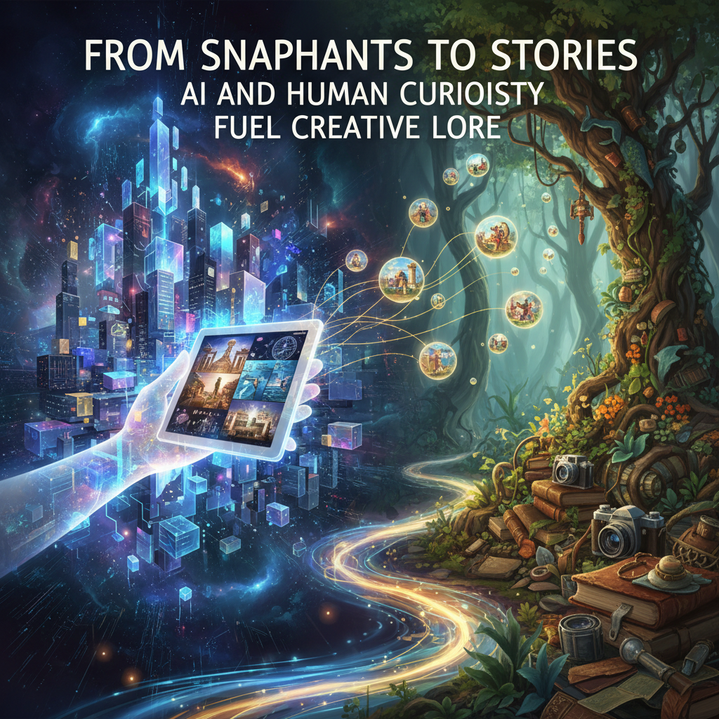 From Snapshots to Stories: How AI and Human Curiosity Fuel Creative Lore