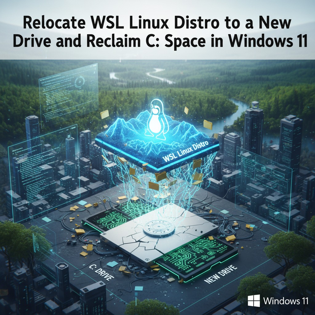 Relocate WSL Linux Distro to a New Drive and Reclaim C: Space in Windows 11