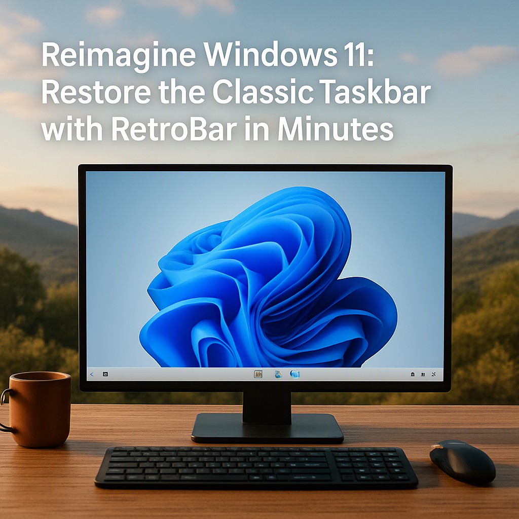 Reimagine Windows 11: Restore the Classic Taskbar with RetroBar in Minutes