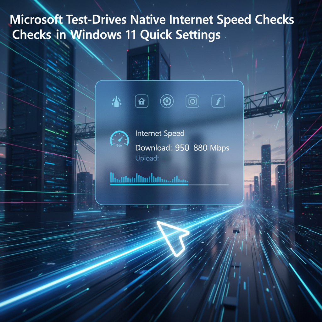 Microsoft Test-Drives Native Internet Speed Checks in Windows 11 Quick Settings