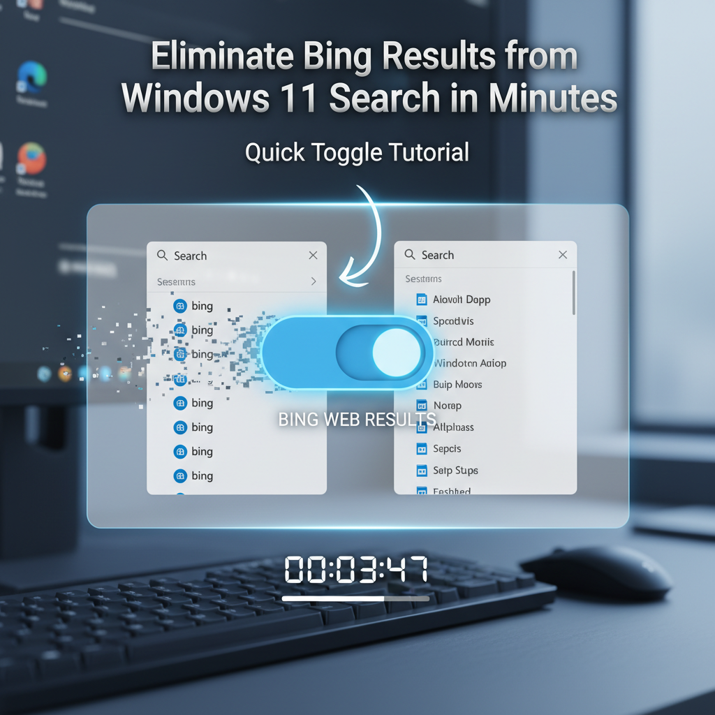 Eliminate Bing Results from Windows 11 Search in Minutes: Quick Toggle Tutorial